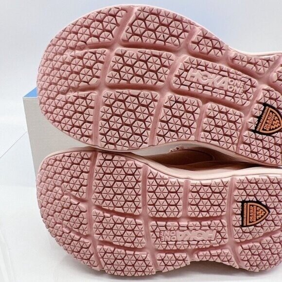Hoka One One Bondi SR Running Shoes Peach Whip Pink Leather Womens US 10 - Picture 10 of 12